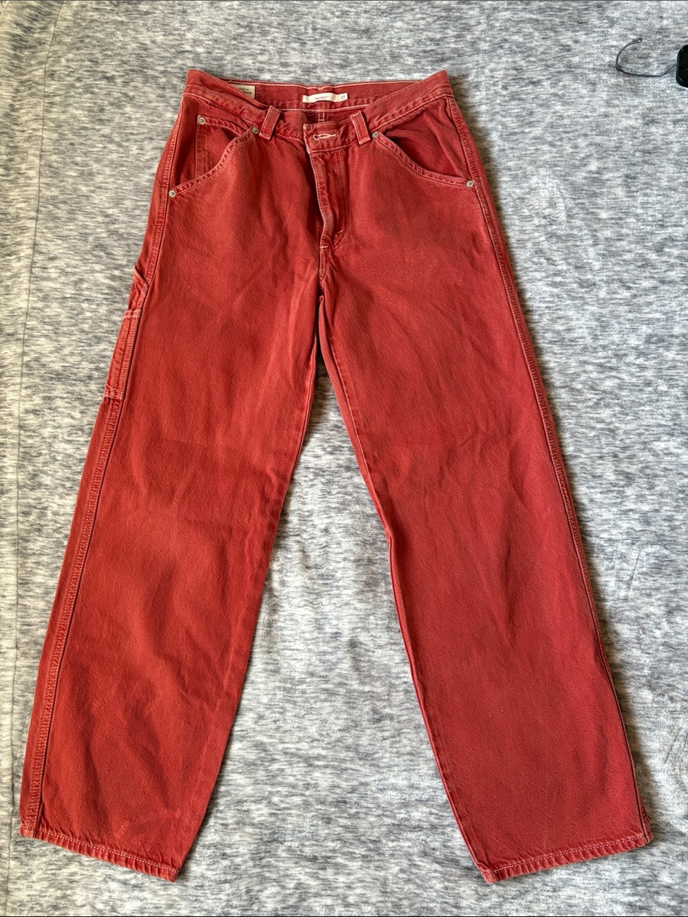 Levi’s Dad Utility Jeans Size 27 Rust denim 100% cotton
